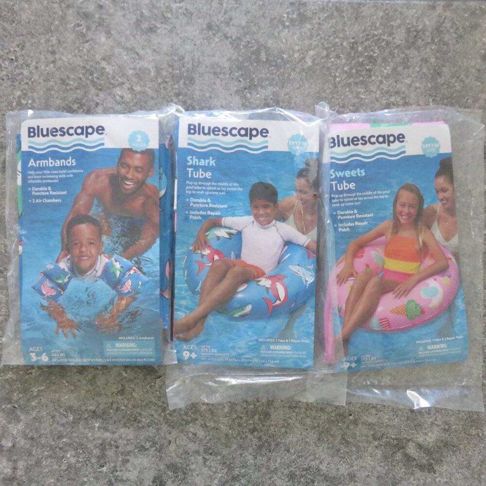 (#110) Bluescape Swim Accessories Tropical 2 set Tube and 1 sets Arm Bands